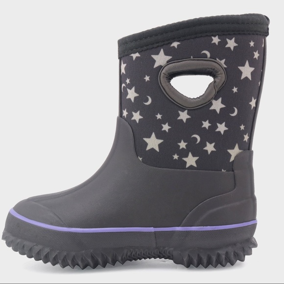 Cat & Jack Shoes Girls Warm Gray Waterproof Star Winter Boots Nwot Poshmark